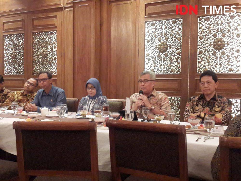 Pertemuan Pimpinan OJK dengan media massa, 18 Desember 2019 (IDN Times/Uni Lubis)