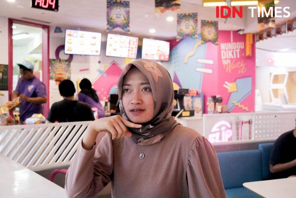 Febrina Gladys saat ditemui di Tunjungan Plaza Surabaya (6/12). IDN Times/Prila Arofani