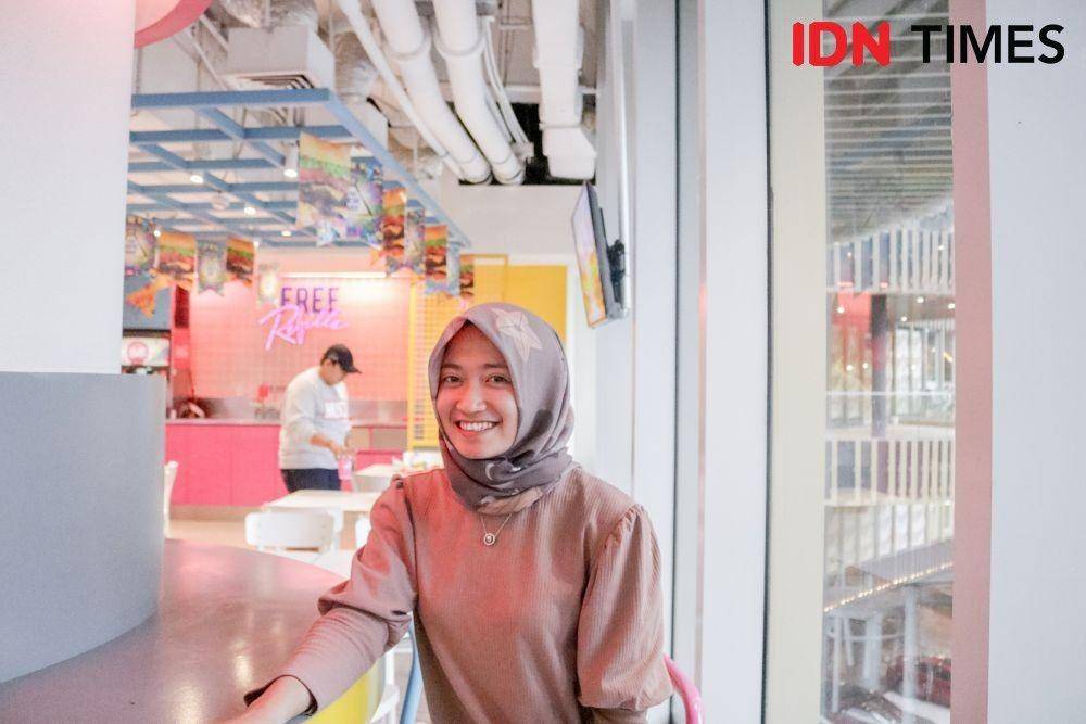 Febrina Gladys saat ditemui di Tunjungan Plaza Surabaya (6/12). IDN Times/Prila Arofani