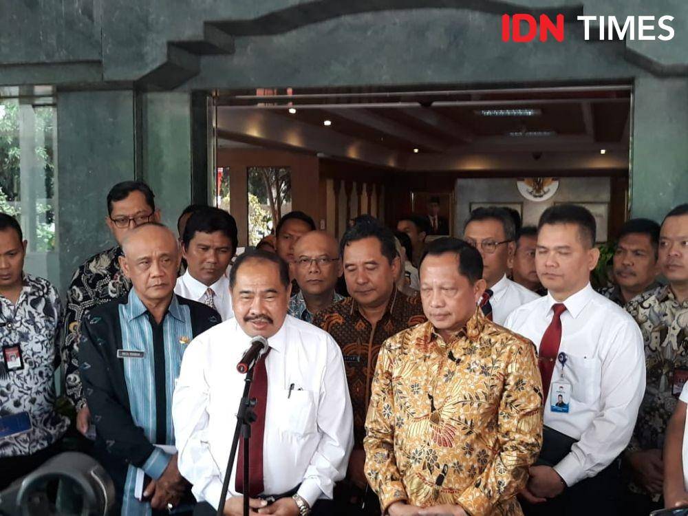 Pertemuan Kepala PPATK Kiagus Ahmad Badaruddin dengan Mendagri Tito Karnavian (IDN Times/Fitang Budhi Adhitia)