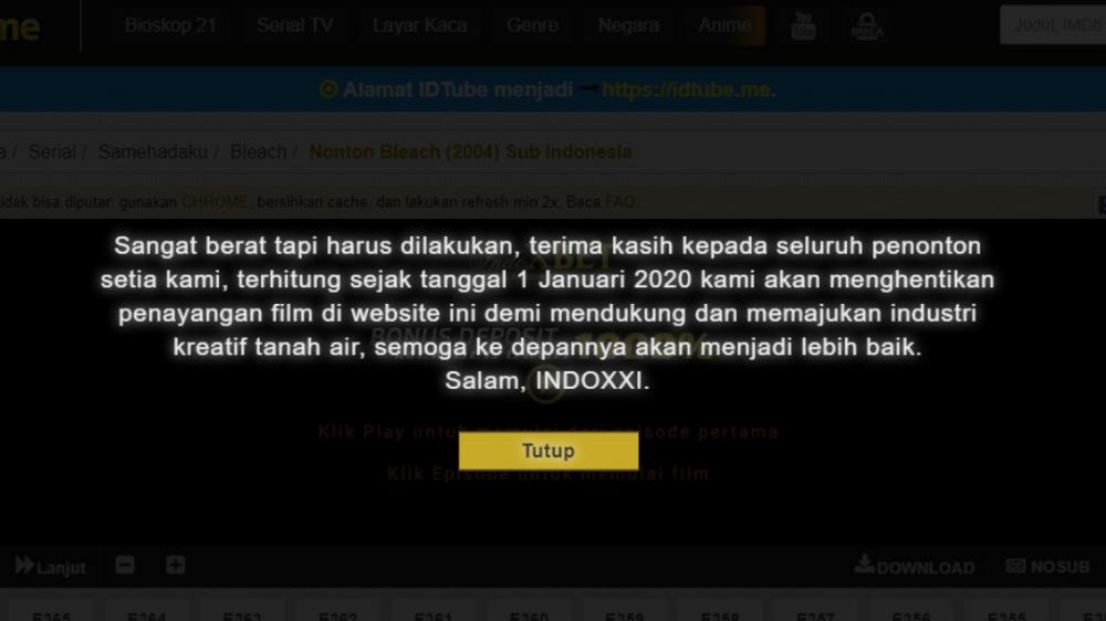 IndoXXI Ditutup, Begini Ungkapan Kekecewaan Warganet di Twitter