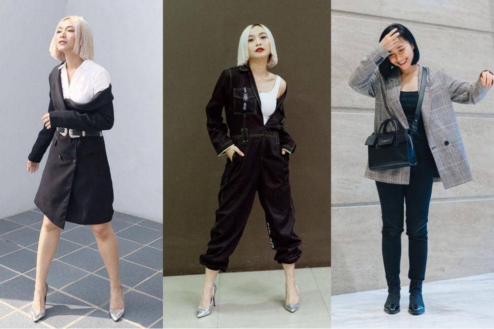 10 Inspirasi Outfit Monokrom ala Rinni Wulandari, Simple & Stylish!
