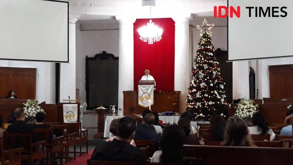 Gereja Immanuel, Jakarta Pusat, Rabu 25 Desember 2019 (IDN Times/Teatrika Handiko Putri)