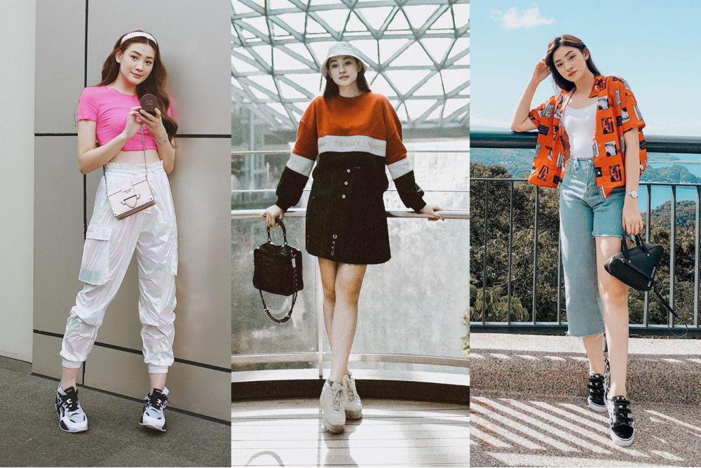10 Ide Mix and Match Outfit Casual dengan Sneakers ala Patricia Devina