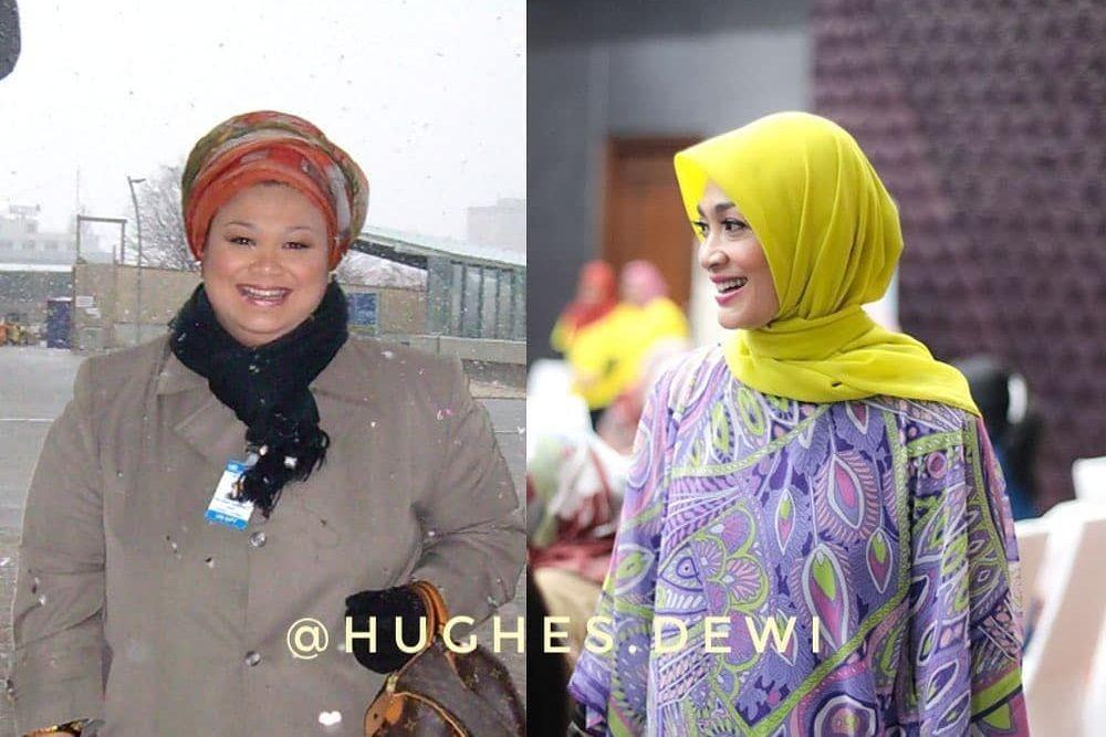 Sukses Diet, 10 Potret Dewi Hughes Tampak Lebih Muda di Usia 48 Tahun