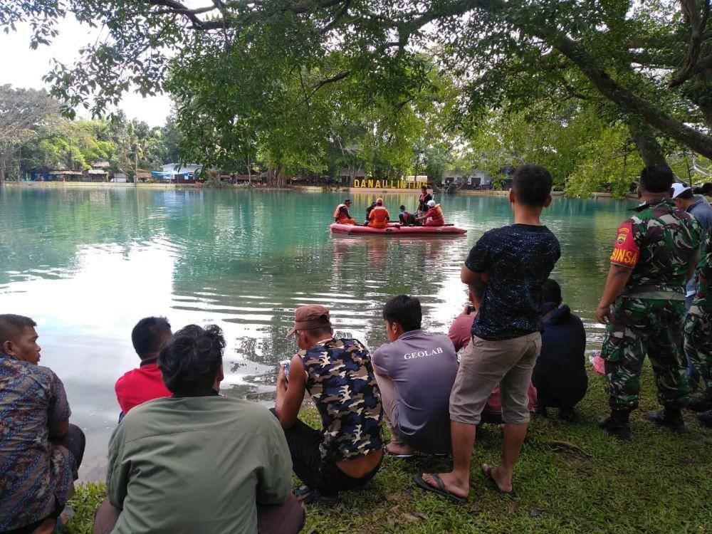 Jenazah Anto ditemukan setelah debit air Danau Linting dikurangi (Istimewa)