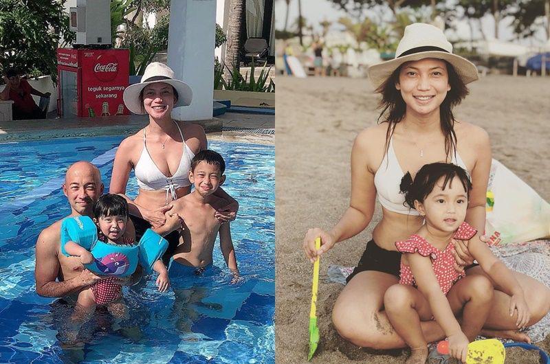 10 Potret Seru Kinaryosih dan Keluarga Waktu Liburan ke Bali