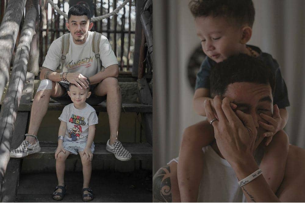 10 Potret Manis Fandy Christian Saat Asuh Putranya James, Daddy Goals!
