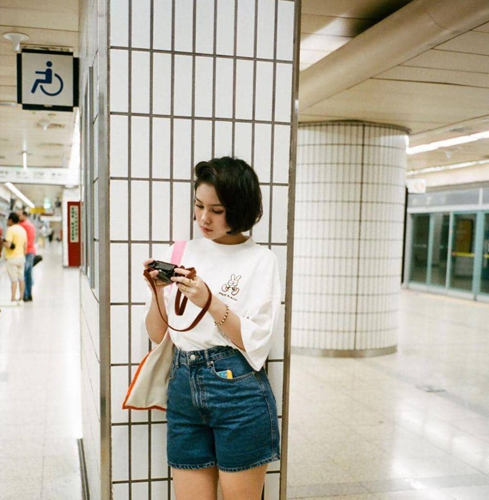 10 Inspirasi Gaya Retro ala Vanesha Prescilla, Kece Abis!