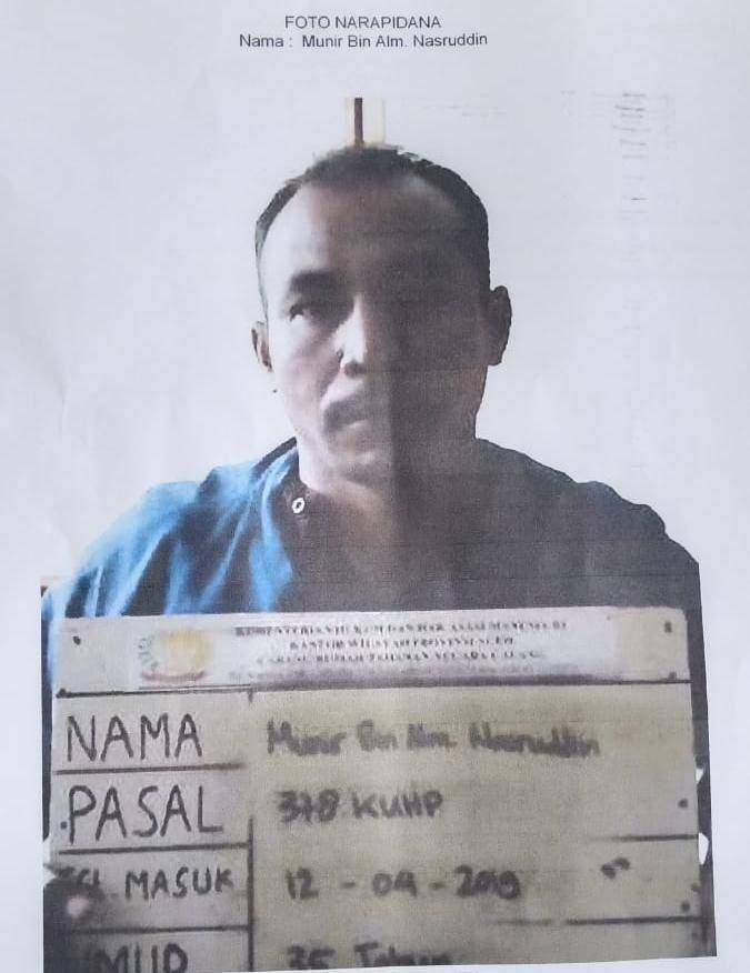 Munir, napi yang kabur dari Rutan Kelas III Calang (Dok. Istimewa)