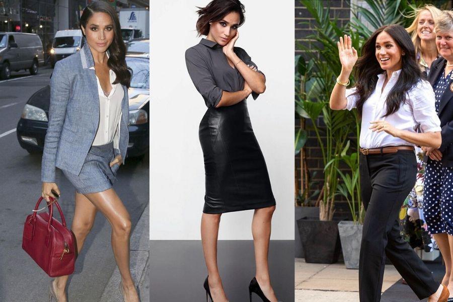 9 Inspirasi Office Look dari Meghan Markle, Simpel dan Elegan Banget