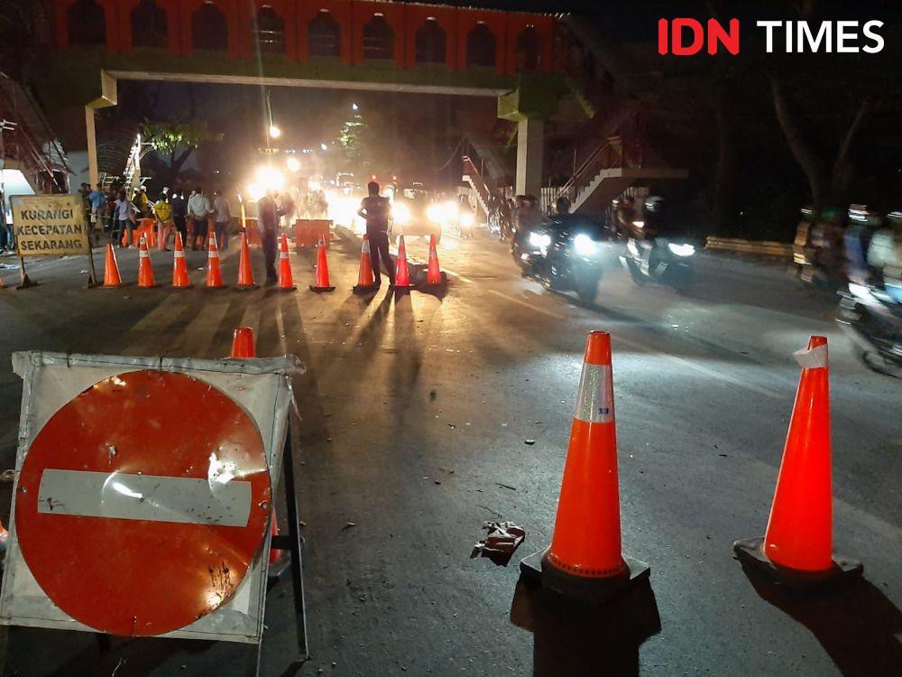 Penumpang Ojol Tewas Terlindas Tronton di Jalan Daan Mogot yang Ambles