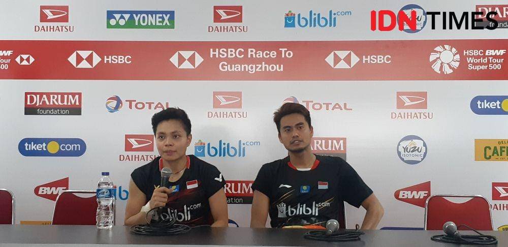 Debut pasangan Tantowi Ahmad/Apriyani Rahayu di Indonesia Masters 2020 (IDN Times/Margith Juita Damanik)