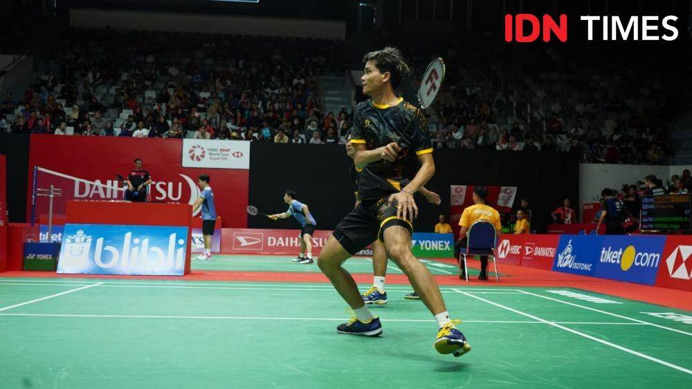 Pasangan Ricky Karandasuwardi/Angga Pratama berlaga di Indonesia Masters 2020 (IDN Times/Reynaldy Wiranata)