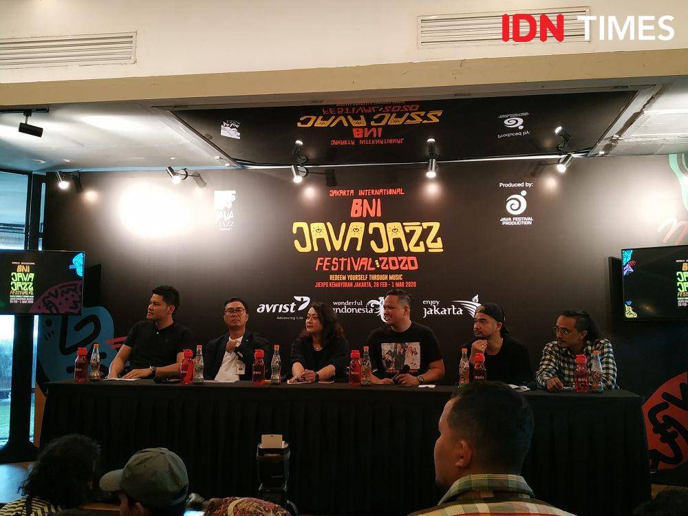 President Director Java Festival Production, Dewi Gontha dalam press conference BNI JJF 2020 di Jakarta. 15 Januari 2020. IDN Times/Nadia Umara