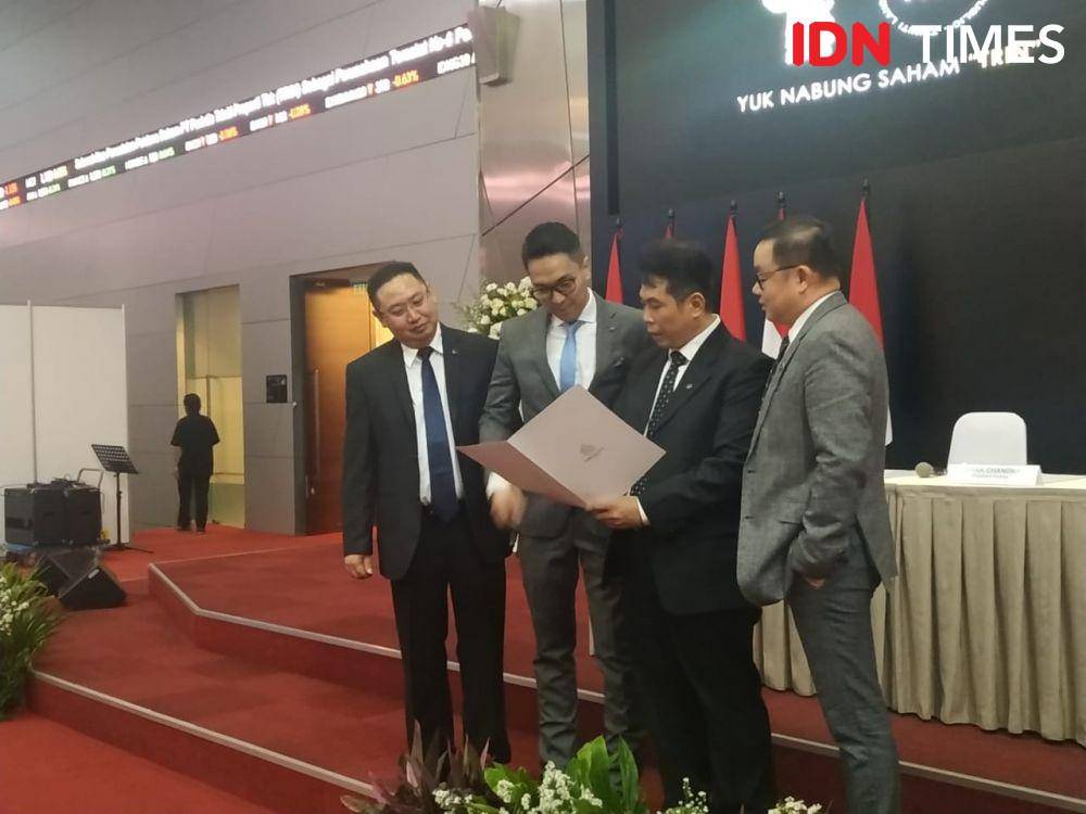 Pencatatan saham perdana TRIN (IDN Times/Auriga Agustina)