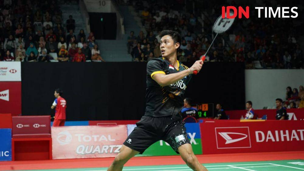 Shesar Hiren Rhustavito masih melaju di turnamen Indonesia Masters 2020 (IDN Times/Reynaldy Wiranata)