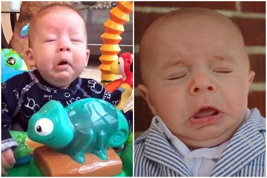 9 Foto Diambil Sedetik Sebelum Bayi Bersin, Ekspresinya Kocak Banget!