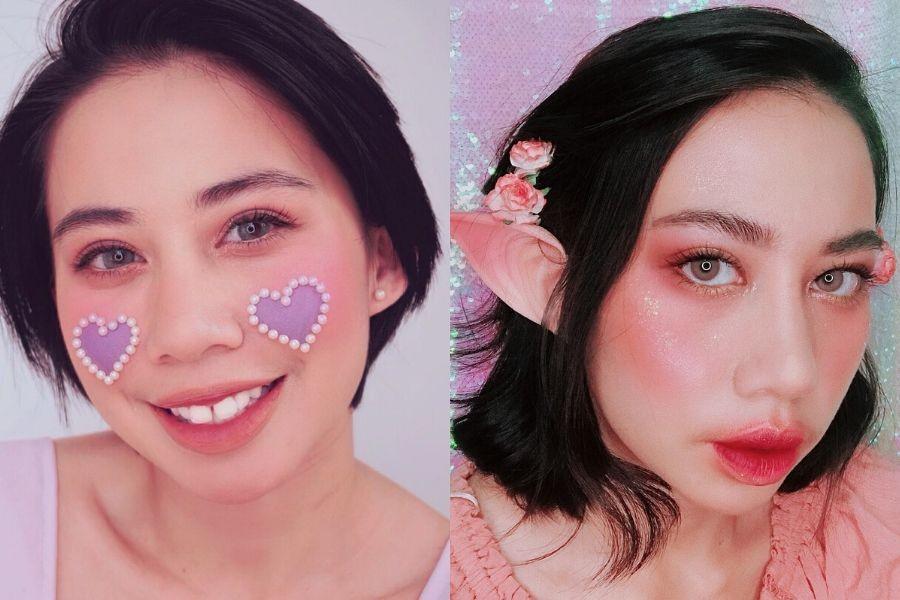 9 Inspirasi Ilustrasi Makeup ala Mega Chintasih, Kreatif Banget!