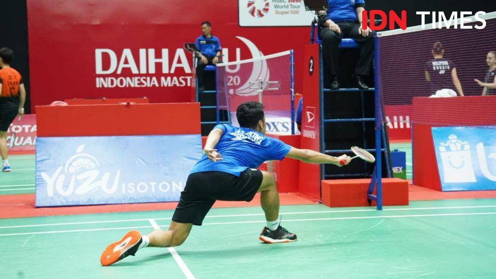 Anthony Sinisuka Ginting ke babak kedua Indonesia Masters 2020 (IDN Times/Kevin Handoko)