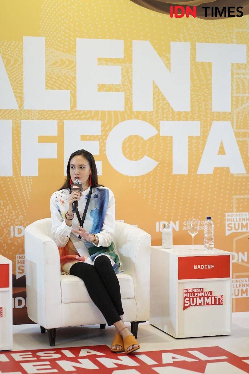 Nadine Chandrawinata. (IDN Times/Fiqih Damarjati)