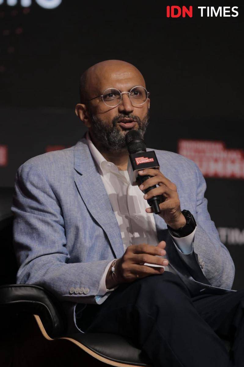 Umesh Phadke di panggung Visionary Leaders IMS 2020. 17 Januari 2020. IDN Times/Kevin Handoko