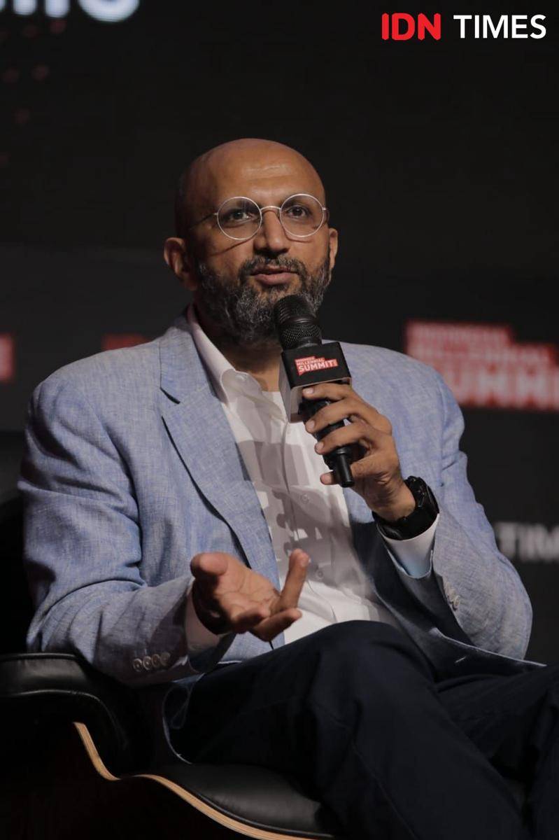 Umesh Phadke di panggung Visionary Leaders IMS 2020. 17 Januari 2020. IDN Times/Kevin Handoko