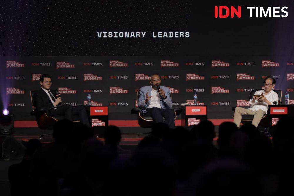 Umesh Phadke di panggung Visionary Leaders IMS 2020. 17 Januari 2020. IDN Times/Kevin Handoko