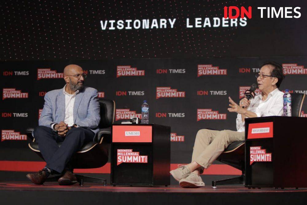 Umesh Phadke di panggung Visionary Leaders IMS 2020. 17 Januari 2020. IDN Times/Kevin Handoko