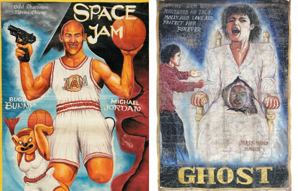 13 Poster Film Hollywood di Ghana Afrika Ini Bikin Serem Campur Ngakak