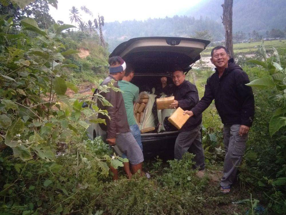 Polres Gayo Lues hentikan mobil pengangkut 367 Kg ganja (Dok. Polres Gayo Lues)