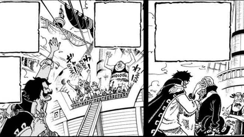 Momen Roger meninggalkan kelompoknya. (Dok. Shueisha/One Piece)