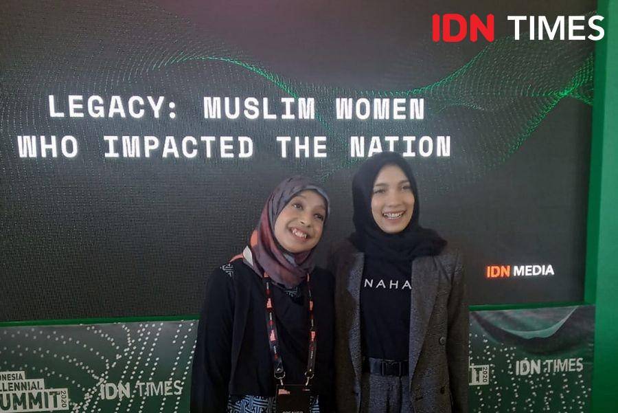 Jenahara dan Sakdiyah Maruf dalam IMS 2020 di Gedung Tribrata. 17 Januari 2020. IDN Times/Febriyanti Revitasari