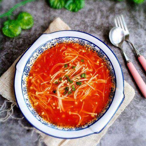 Contoh olahan jamur enoki  (chinayummyfood.com)