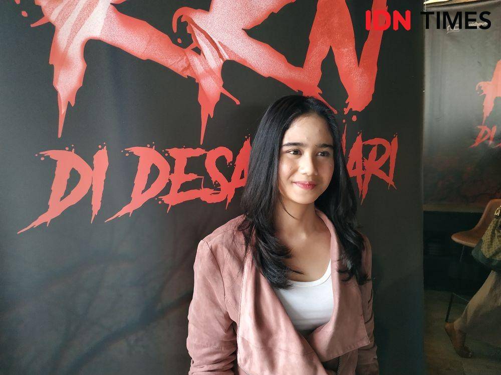 Tissa Biani dalam press conference peluncuran trailer dan poster KKN di Desa Penari di Jakarta. 22 Januari 2020. IDN Times/Nadia Umara