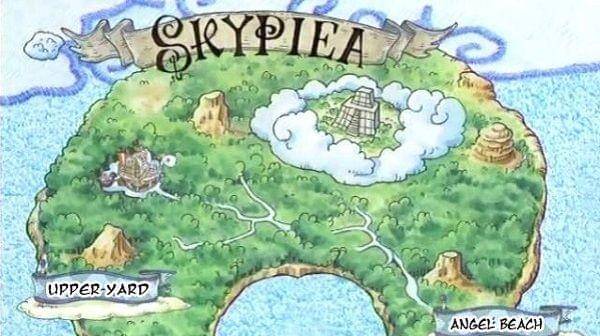 Peta Skypiea. (Dok. Toei Animation)