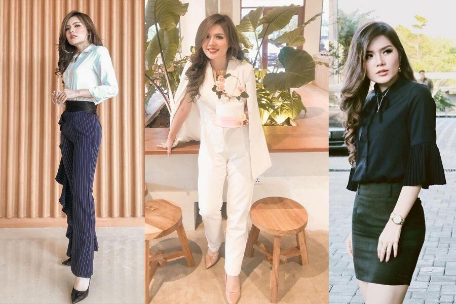 9 Office Look ala Christine Sindoko, Beauty Vlogger Asal Batam