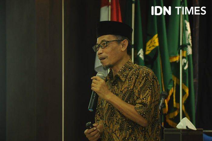 Wakil Ketua MPKU PP Muhammadiyah dokter Agus Sukaca di forum silaturahmi Muhammadiyah, Yogyakarta, 24 Januari 2020. IDN Times/Pito Agustin Rudiana