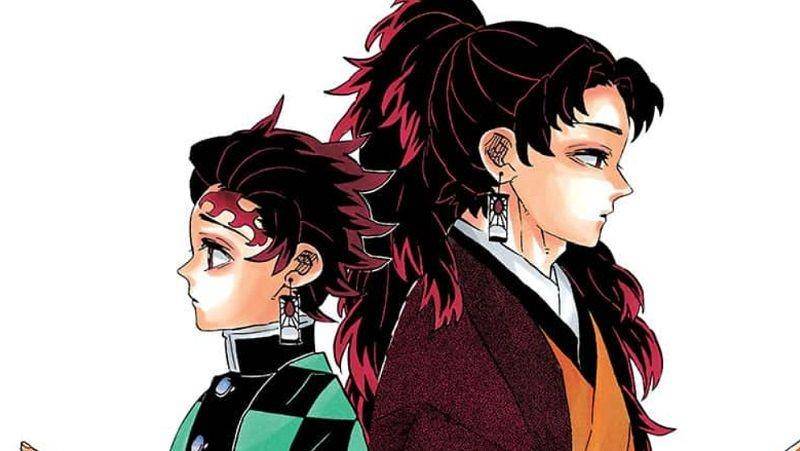 Tanjiro dan Yoriichi Tsugikuni, dua pengguna Pernapasan Matahari. (Dok. Shueisha/Demon Slayer: Kimetsu no Yaiba)