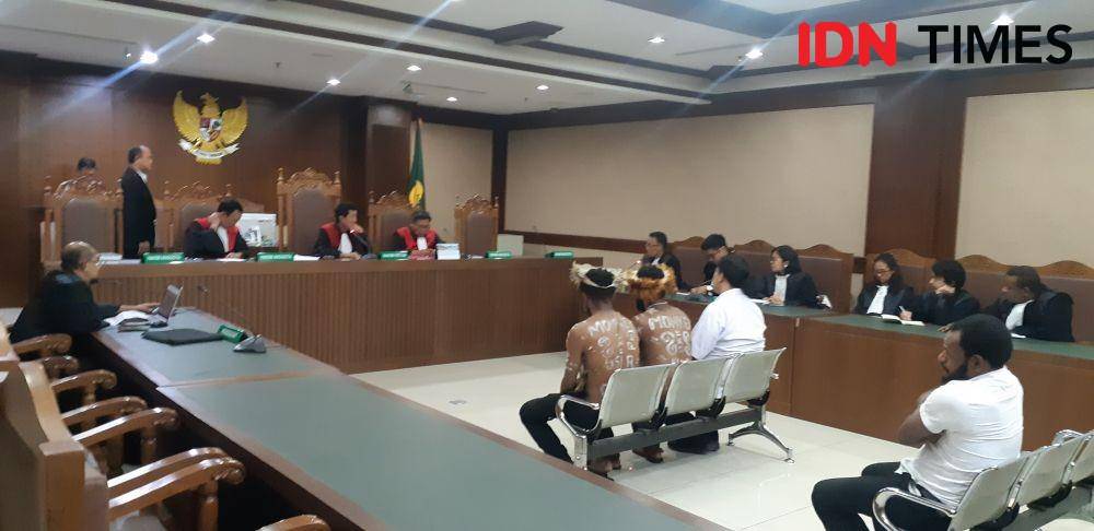 Sidang enam aktivis Papua di Pengadilan Negeri Jakarta Pusat (IDN Times/Margoth Juita Damanik)