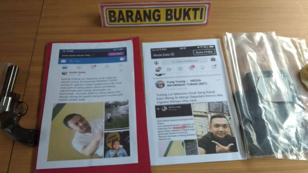 Barang bukti berupa akun Facebook milik pelaku m IDN Times/Imron
