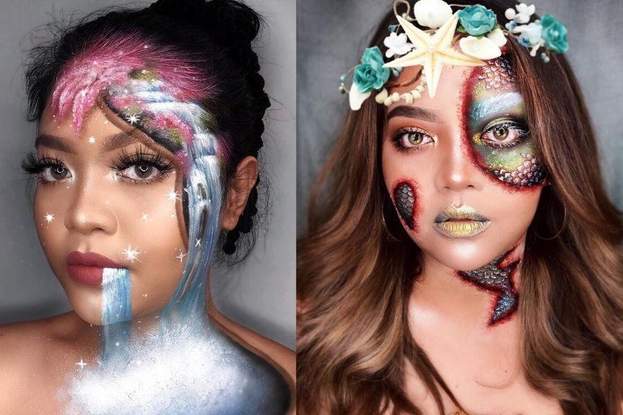 10 Makeup Ilustrasi ala Dhyka Clara, Mind Blowing Banget!