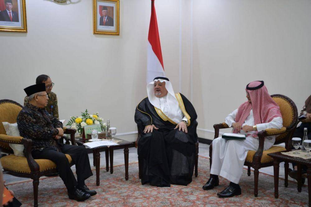 Wapres Ma’ruf Amin Bertemu Dubes Arab Saudi untuk Indonesia Esam A Abid Althagafi (Dok. Setwapres)