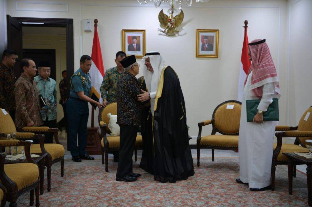 Wapres Ma’ruf Amin Bertemu Dubes Arab Saudi untuk Indonesia Esam A Abid Althagafi (Dok. Setwapres)