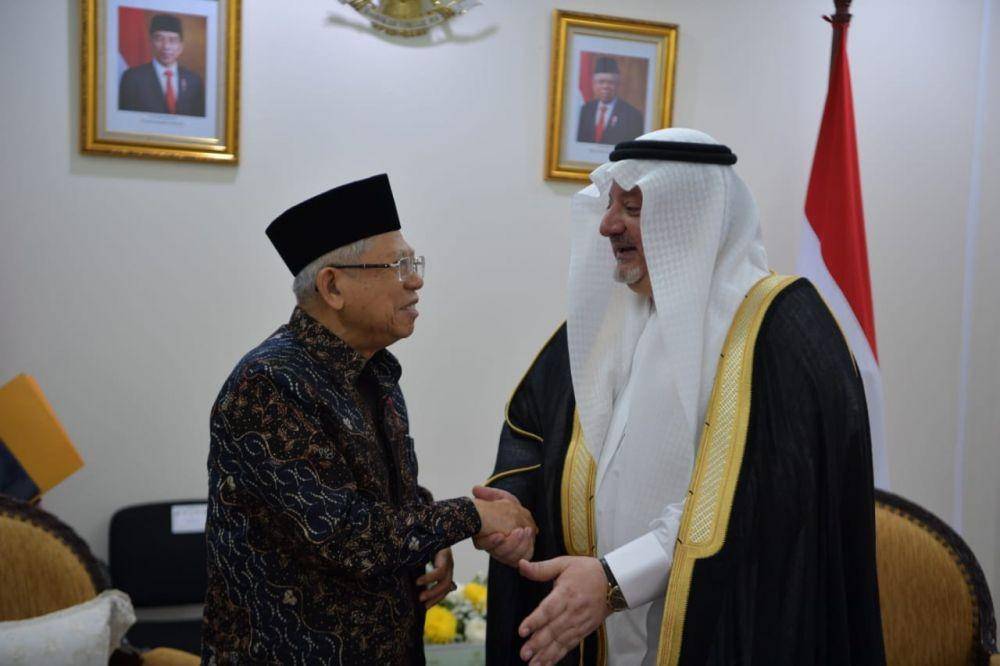 Wapres Ma’ruf Amin Bertemu Dubes Arab Saudi untuk Indonesia Esam A Abid Althagafi (Dok. Setwapres)