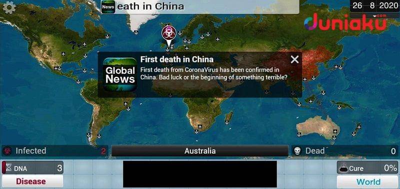 Gameplay Plague Inc. duniaku.com/Adhitya Daniel