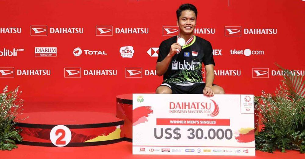 Inilah Top 5 Daftar Klasemen Sementara Peraih BWF World Tour 2020