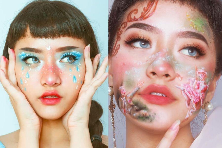 11 Makeup Ilustrasi ala Angelia Carissa, So Dreamy!