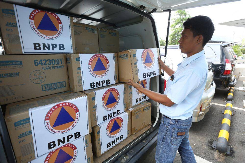 (Masker N-95 dikirimkan oleh BNPB ke Tiongkok) Dokumentasi BNPB
