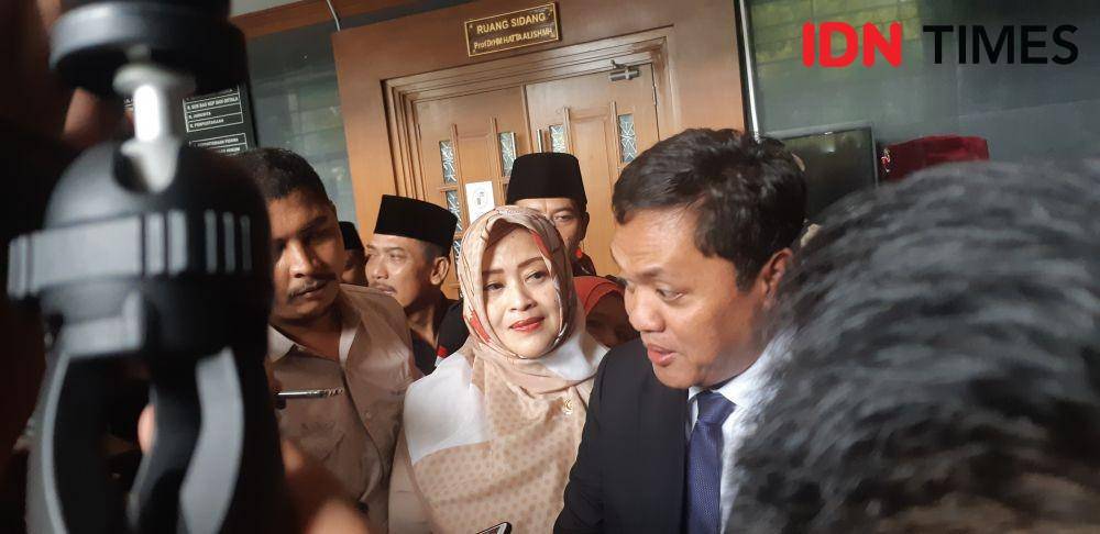 Anggota DPR, Habiburokhman menghadiri sidang Lutfi Alfiandi (IDN Times/Margith Juita Damanik)